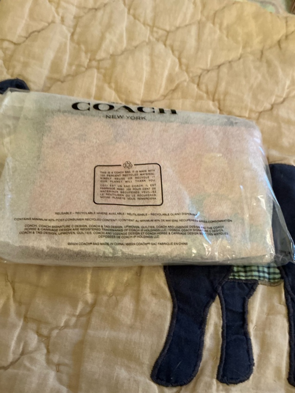 Coach Pastel Rainbow Corner Zip Wristlet - Picture 7 of 8